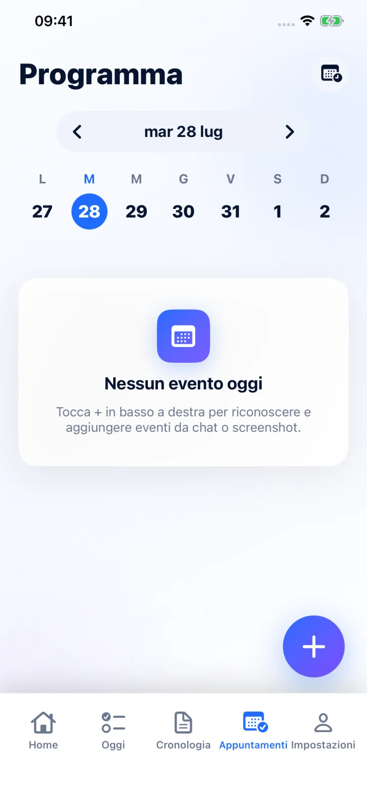 Rivedi il risultato e salvalo su Apple Calendar