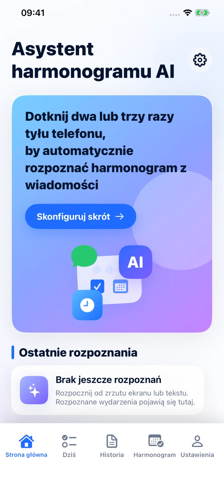 Rozpocznij od zrzutu ekranu, tekstu lub innej aplikacji