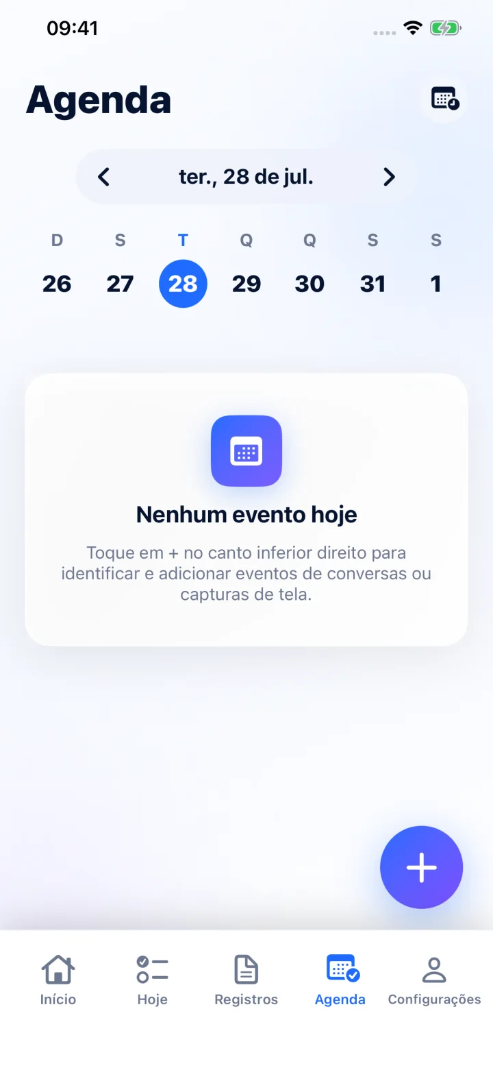 Revise o resultado e salve no Apple Calendar