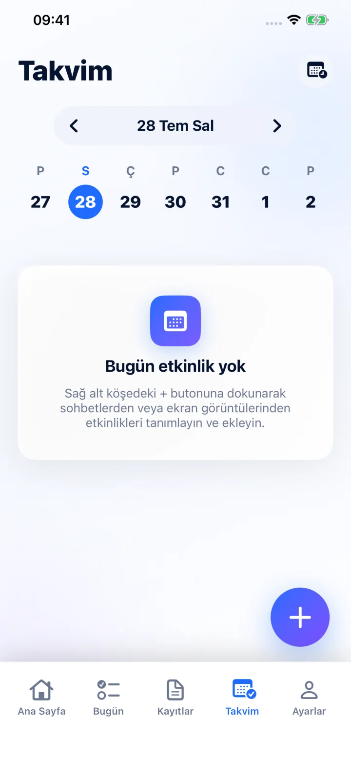 Sonucu gözden geçirin ve Apple Takvim’e kaydedin